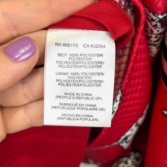 HUTCH Anthropologie Sporty Dalmation Skirt Full A-Line Orange Red Size 2 - Picture 9 of 11